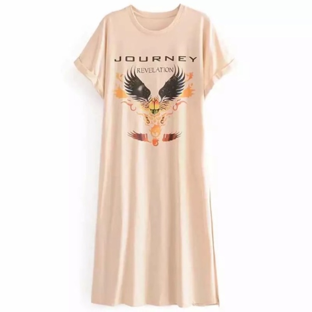 Journey Revelation band graphic black tee dress - Picture 15 of 15